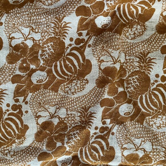 NWOT Ilana Kohn Clara Slip Dress Linen Pineapple Print - Picture 4 of 4